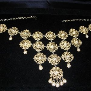 Gold colored Medallion Necklace